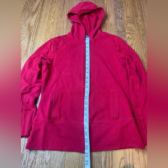 Roots Red Full Zip Hoodie Cotton Spandex M/M - Picture 7 of 9